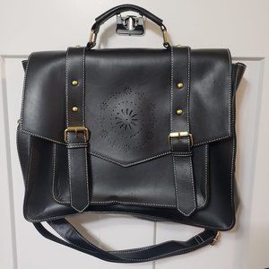 ECOSUSI Messenger Bag for Women Briefcase Messenger Laptop Bag PU Leather Satche